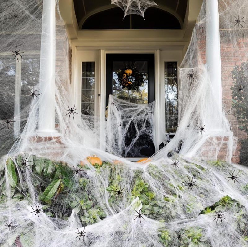 Halloween Spider Web Cotton Party Decoration
